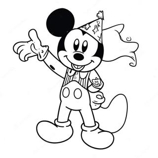 Mickey Wearing Patriotic Outfit Coloring Page 68133-56197