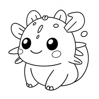 Squishmallow Axolotl Coloring Page 6814-5539