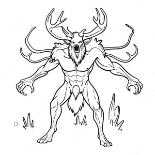 Wendigo Coloring Page 68162-56226