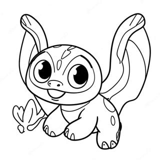 Toothless And Stitch Coloring Pages