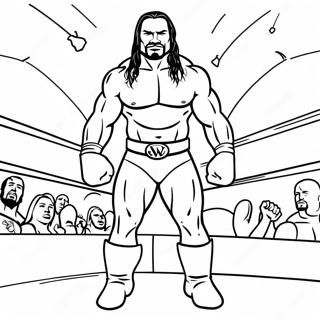 Epic Wwe Wrestler Showdown Coloring Page 68193-56242