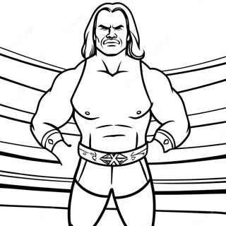 Epic Wwe Wrestler Showdown Coloring Page 68193-56243