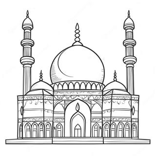 Mosque Coloring Page 68202-57742