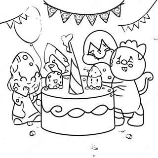 Lol Surprise Party Scene Coloring Page 68213-56249