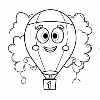 Colorful Happy 11th Birthday Balloon Coloring Page 68223-56297