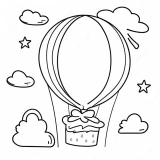 Colorful Happy 11th Birthday Balloon Coloring Page 68223-56298