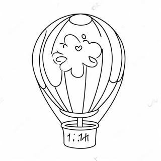 Colorful Happy 11th Birthday Balloon Coloring Page 68223-56300