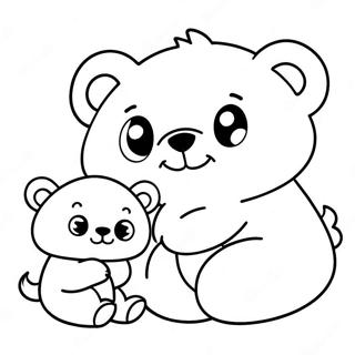 Cuddly Mom And Baby Animals Coloring Page 68233-56276