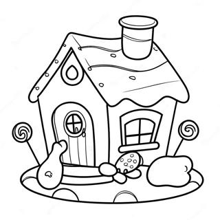 Candy House Coloring Page 68242-56270