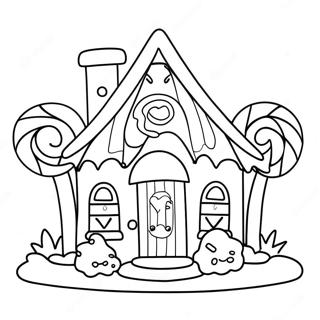 Candy House Coloring Page 68242-56271