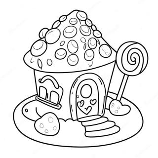 Candy House Coloring Page 68242-56272