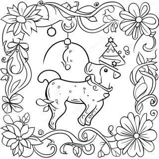 Christmas Border Clipart Coloring Page 68262-56315