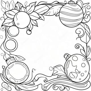 Christmas Border Clipart Coloring Page 68262-56316