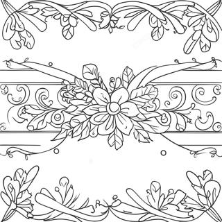 Christmas Boarder Clipart Coloring Pages