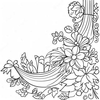 Festive Christmas Border Clipart Coloring Page 68263-56290