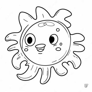 Cute Cartoon Virus Coloring Page 68273-56309