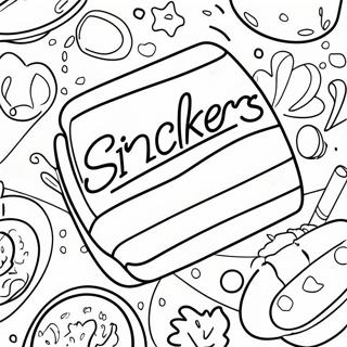 Snickers Logo Coloring Page 68282-56308