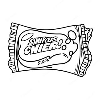 Funny Snickers Bar Coloring Page 68283-56303