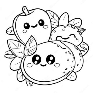 Food Emoji Coloring Pages