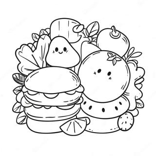 Food Emoji Coloring Page 68292-56339