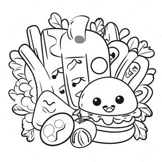 Food Emoji Coloring Page 68292-56340