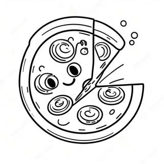 Cute Pizza Emoji Coloring Page 68293-56318