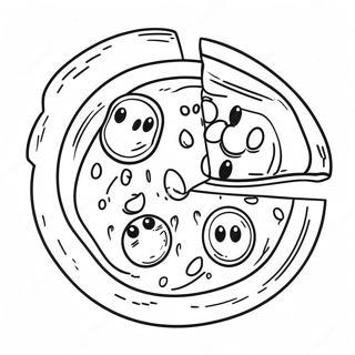 Cute Pizza Emoji Coloring Page 68293-56319