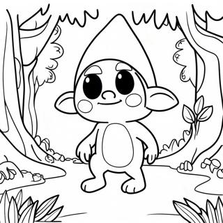 Goblincore Forest Scene Coloring Page 68312-56331