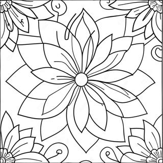 Poinsettia Flower Coloring Page 68322-56342