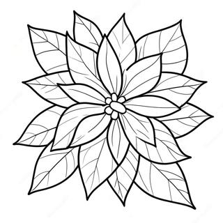 Festive Poinsettia Coloring Page 68323-56357