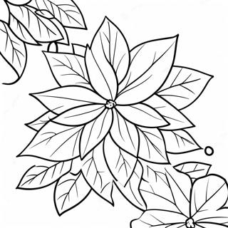 Festive Poinsettia Coloring Page 68323-56358