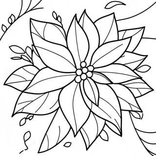 Festive Poinsettia Coloring Page 68323-56359