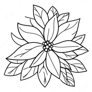 Festive Poinsettia Coloring Page 68323-56360