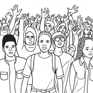 Black Lives Matter Coloring Page 68332-56348