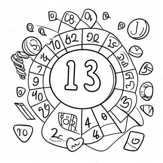 Fun Countdown Numbers Coloring Page 68353-56379