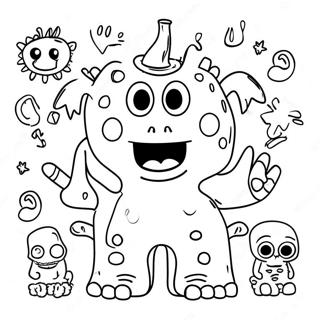 Alphabet Monsters Coloring Page 68382-56391