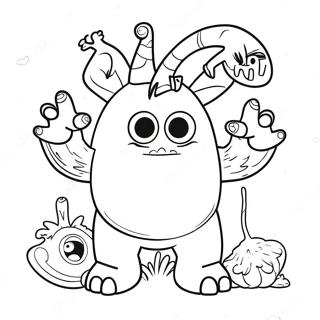 Alphabet Monsters Coloring Page 68382-56392