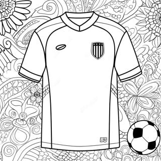 Colorful Soccer Jersey Design Coloring Page 68423-56426