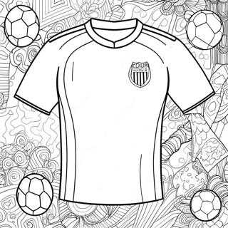 Colorful Soccer Jersey Design Coloring Page 68423-56427