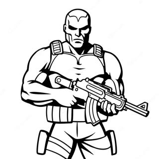 Punisher In Action Coloring Page 68433-56435