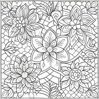 Colorful Quilt Patterns Coloring Page 68443-56441