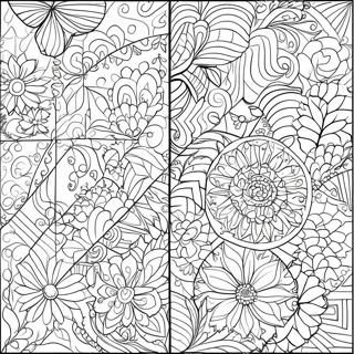 Colorful Quilt Patterns Coloring Page 68443-56442