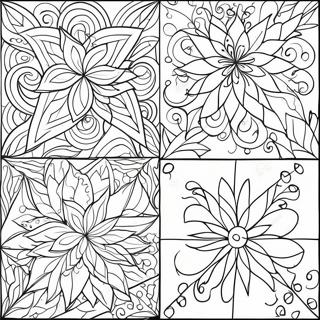 Colorful Quilt Patterns Coloring Page 68443-56443