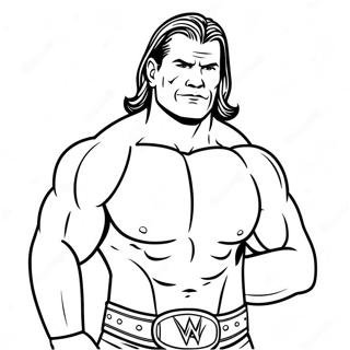 Wwe Superstar Action Pose Coloring Page 6845-5566