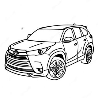 Toyota Highlander Coloring Pages