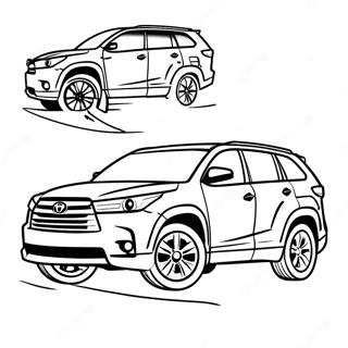 Toyota Highlander Suv Coloring Page 68482-56472