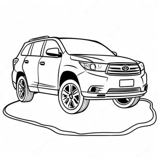 Toyota Highlander Adventure Coloring Page 68483-56479