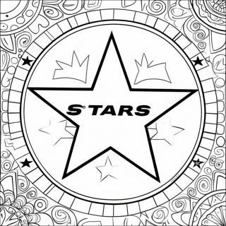 Dallas Stars Logo Coloring Page 68492-56475