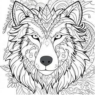 Wolf Head Coloring Page 68512-56491