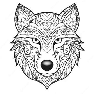 Wolf Head Coloring Page 68512-56492